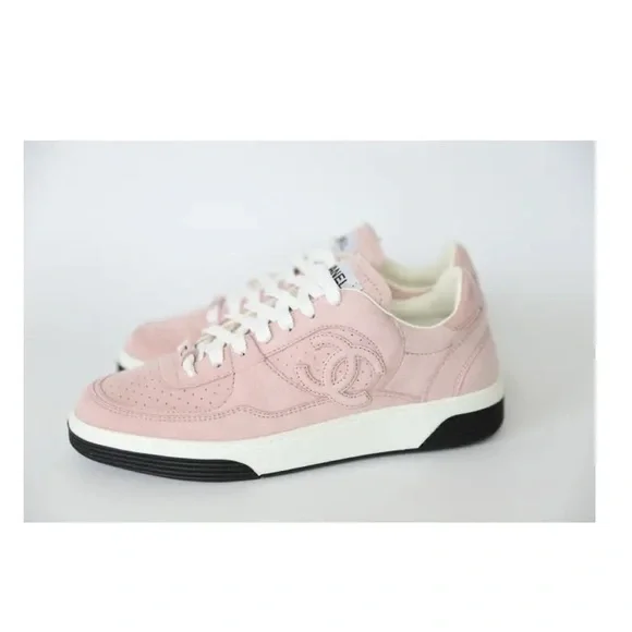 CHANEL pink Sneakers Sz 39